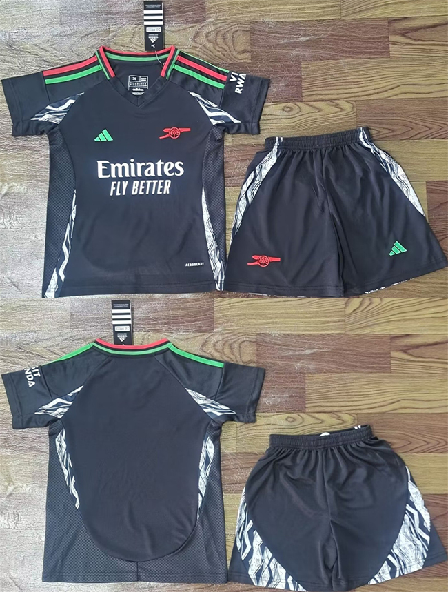 Youth Black Arsenal F.C Custom Soccer Jersey Suit